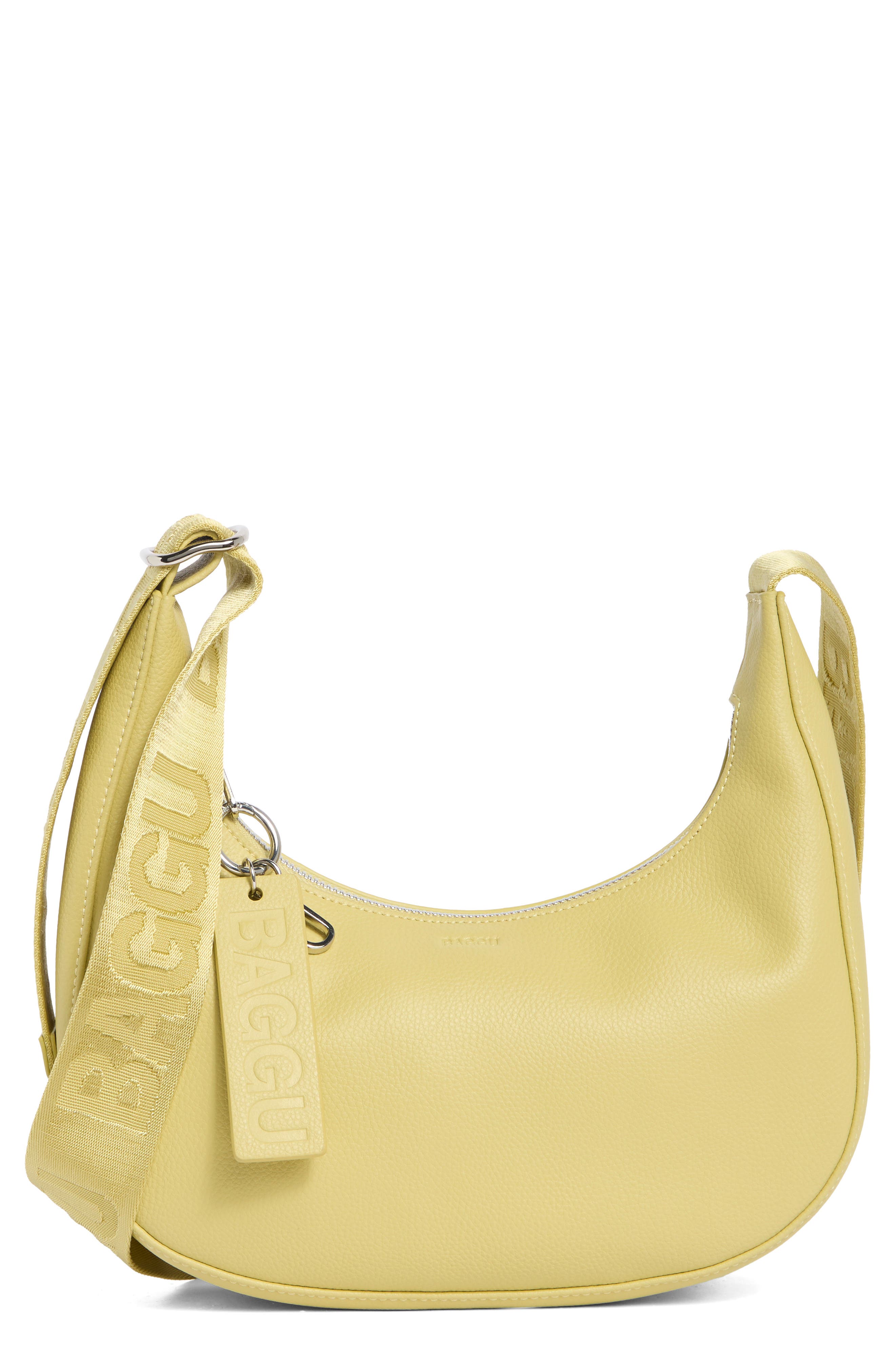 Baggu Small Recycled Leather Crescent Bag