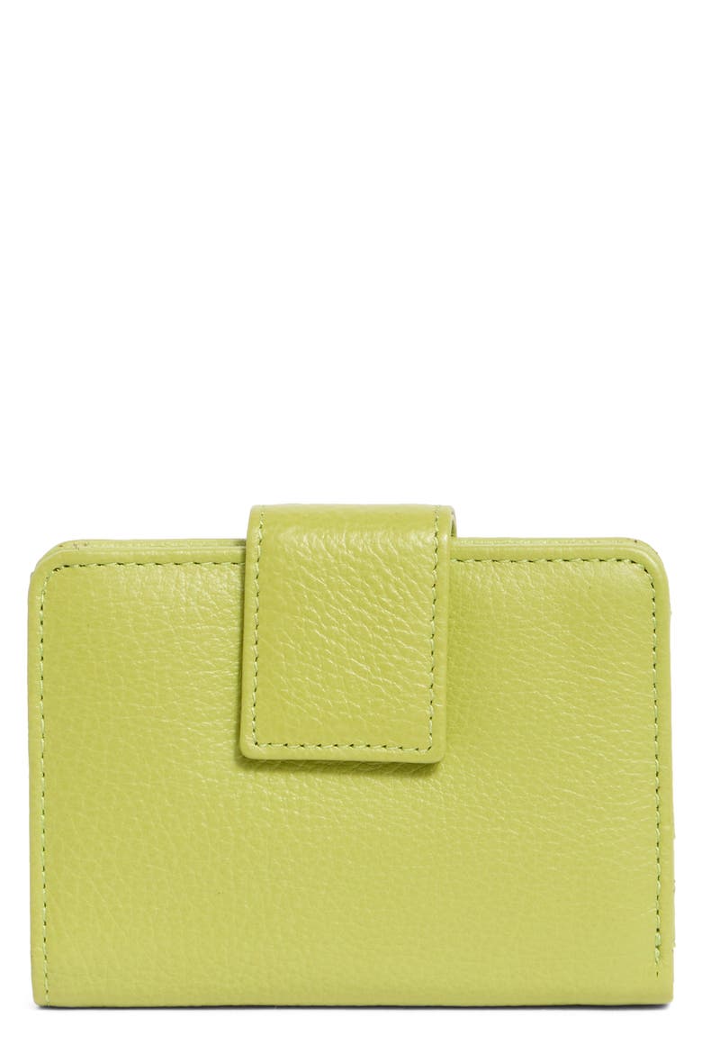 Pixie Leather Card Case, Main, color, FERN