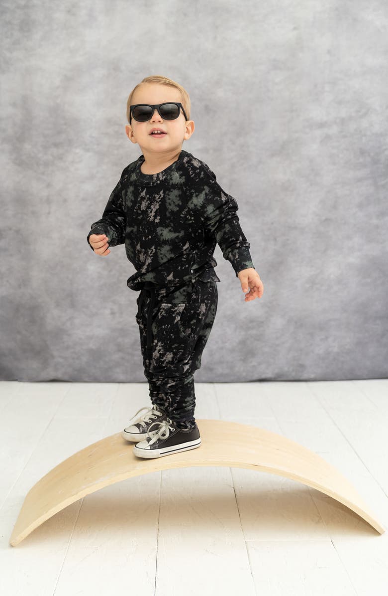 Laree + Co Tie-Dye Jogger Set, Alternate, color, Onyx