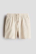 H&M Linen-blend Drawstring Shorts