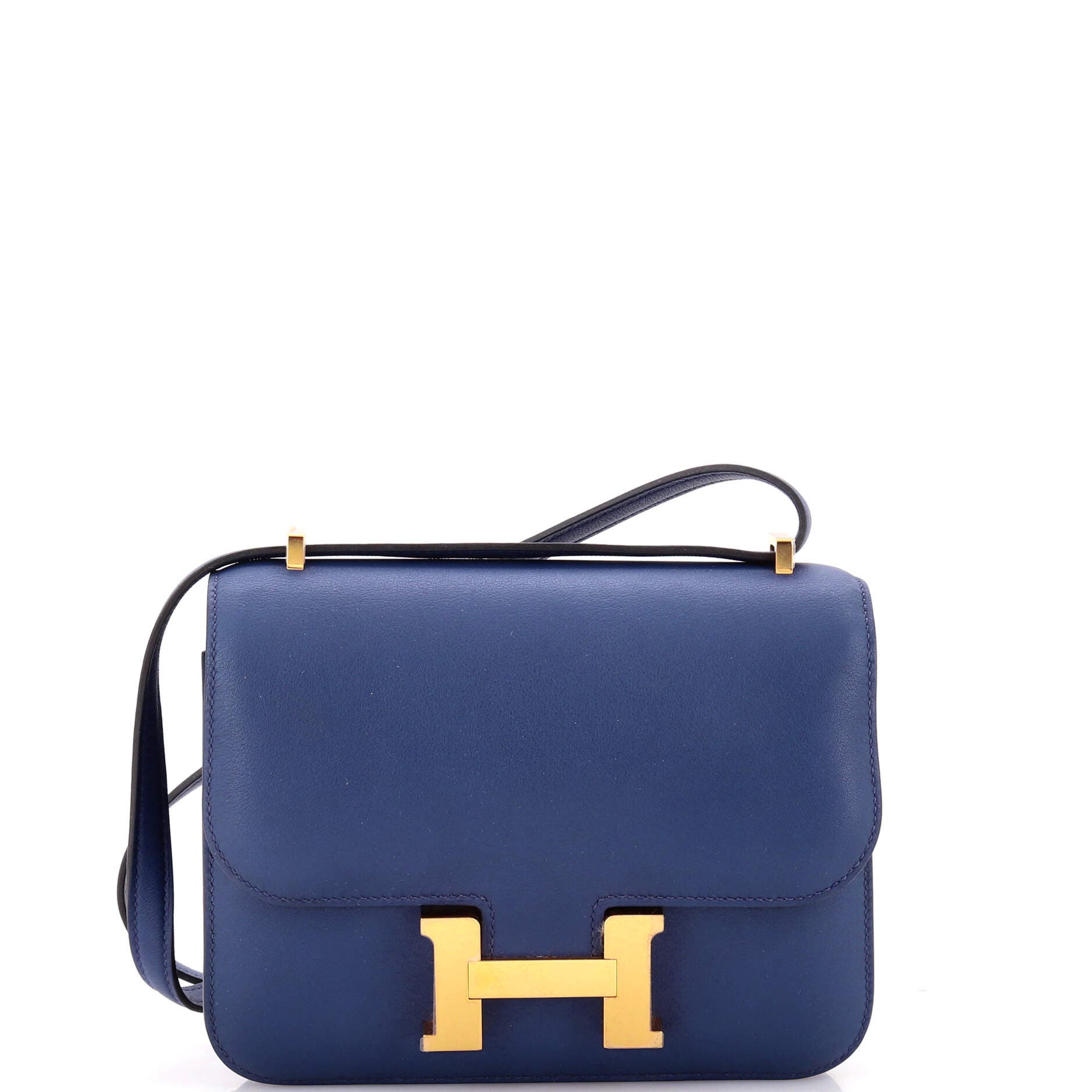 Pre-Owned Hermes Constance Bag Swift 18, Main, color, Bleu Saphir