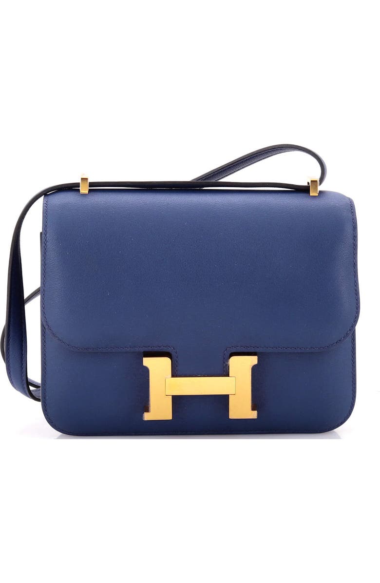 Pre-Owned Hermes Constance Bag Swift 18, Main, color, Bleu Saphir