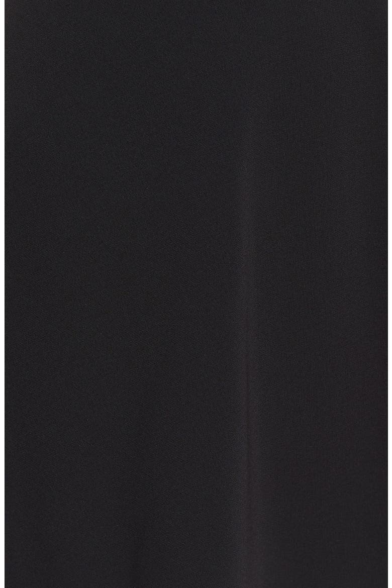 'Enya' Sleeveless Pussycat Bow Dress, Alternate, color, BLACK