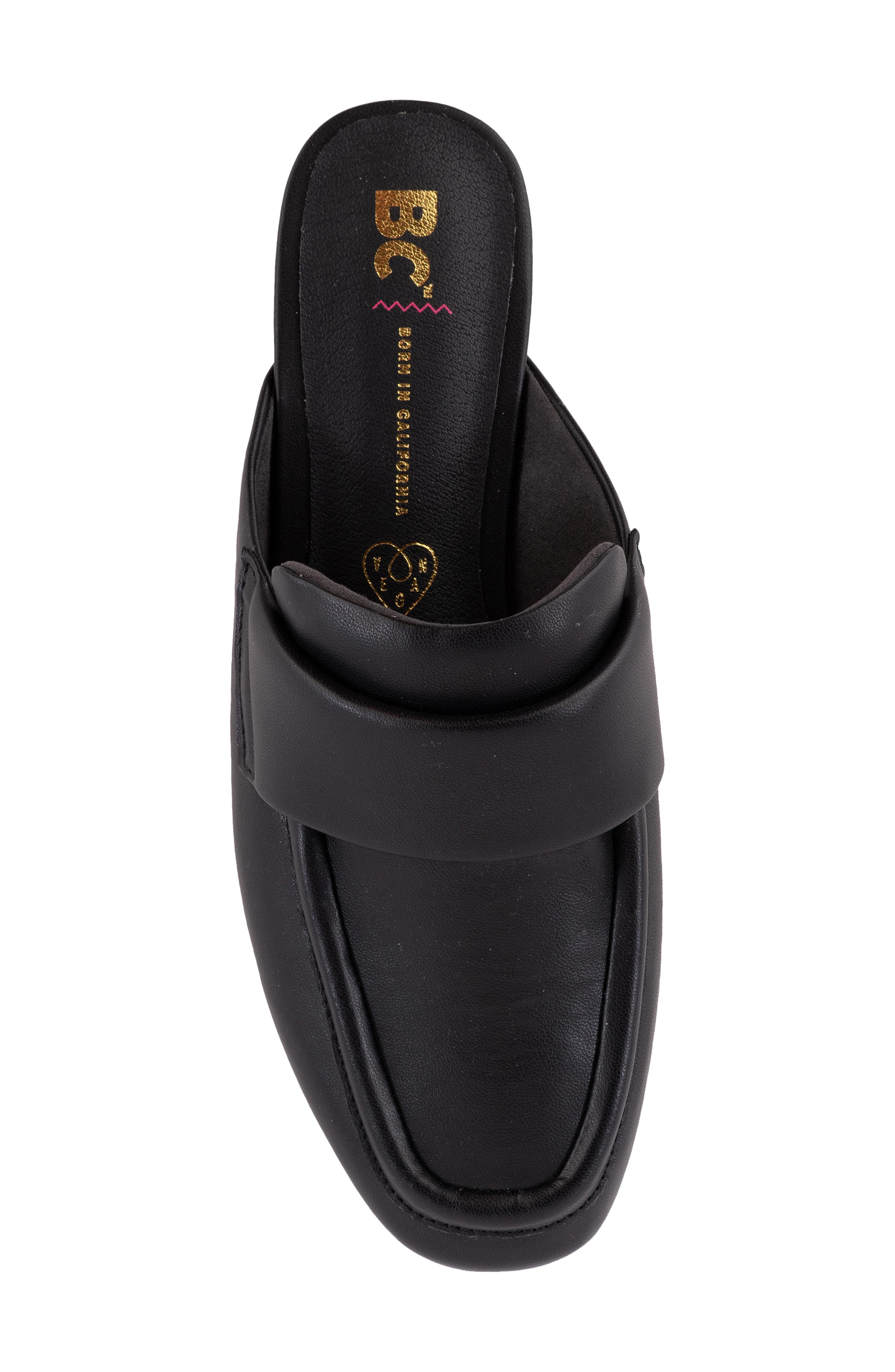 BC Footwear Dance Today Faux Leather Mule, Alternate, color, 