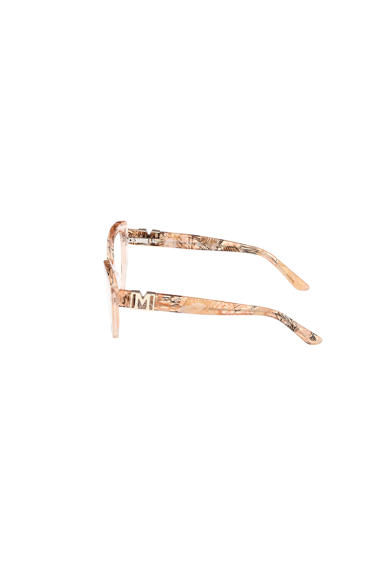 Engraved Temple Cat Eye Eyeglasses, Alternate, color, Beige