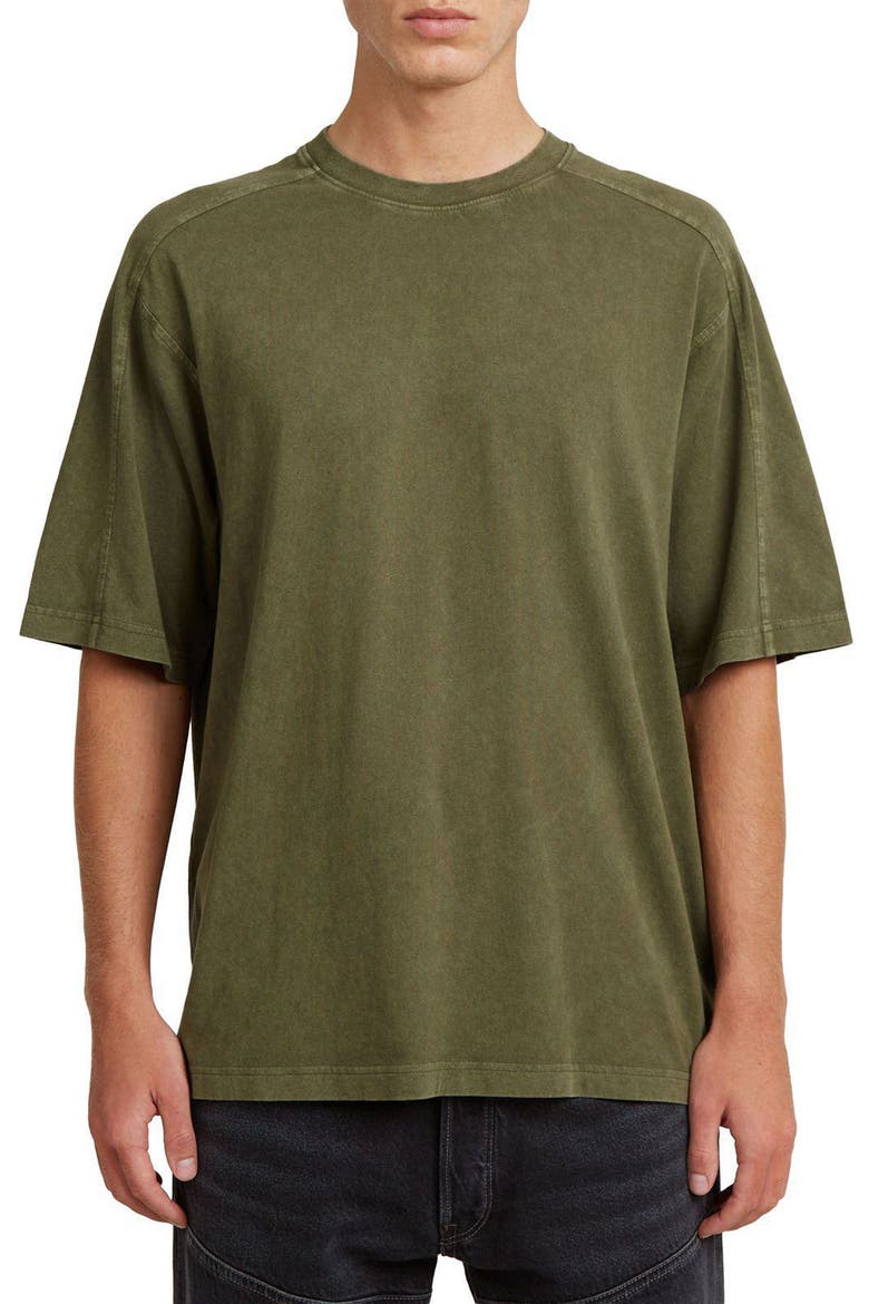 Washed Boxy T-Shirt, Main, color, COMBAT SMOKEY GD