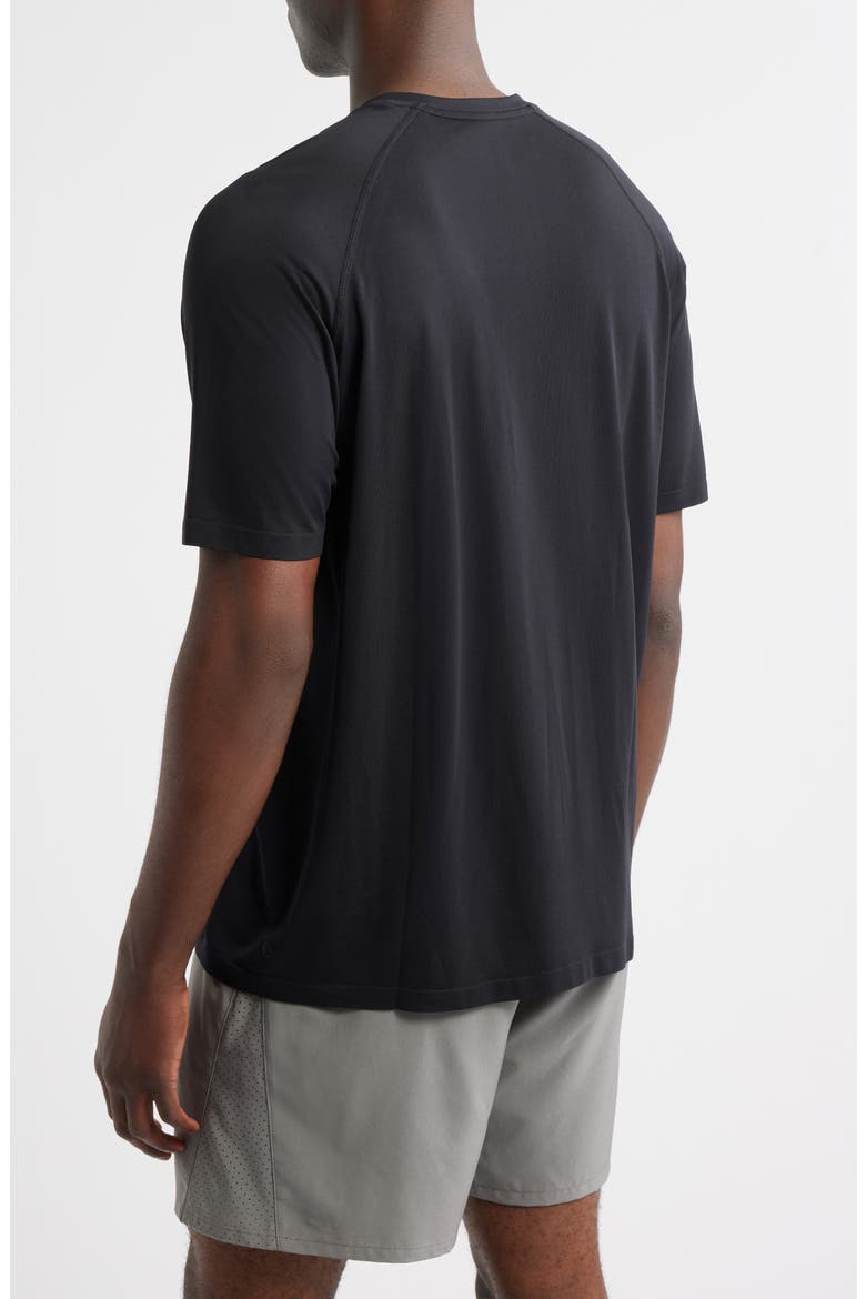 Stretch Raglan T-Shirt, Alternate, color, BLACK CAVIAR