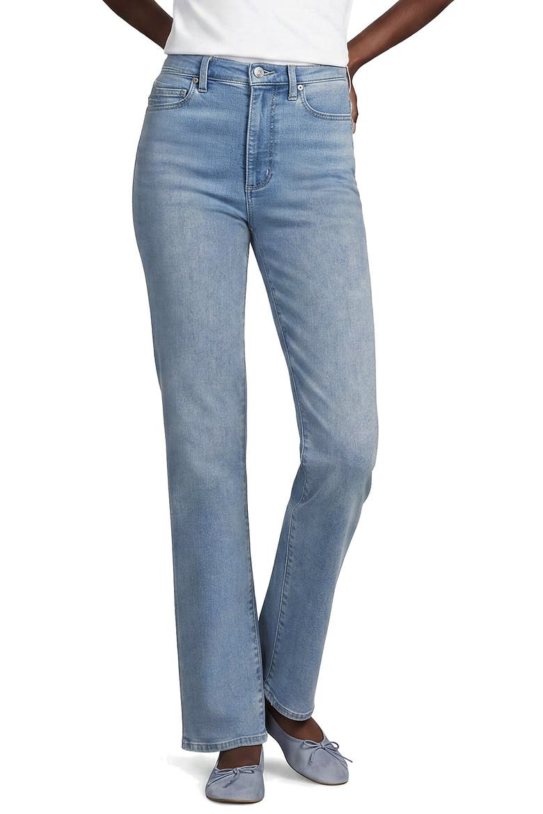 Recover High Rise Straight Leg Blue Jeans, Alternate, color, Lake Blue Wash