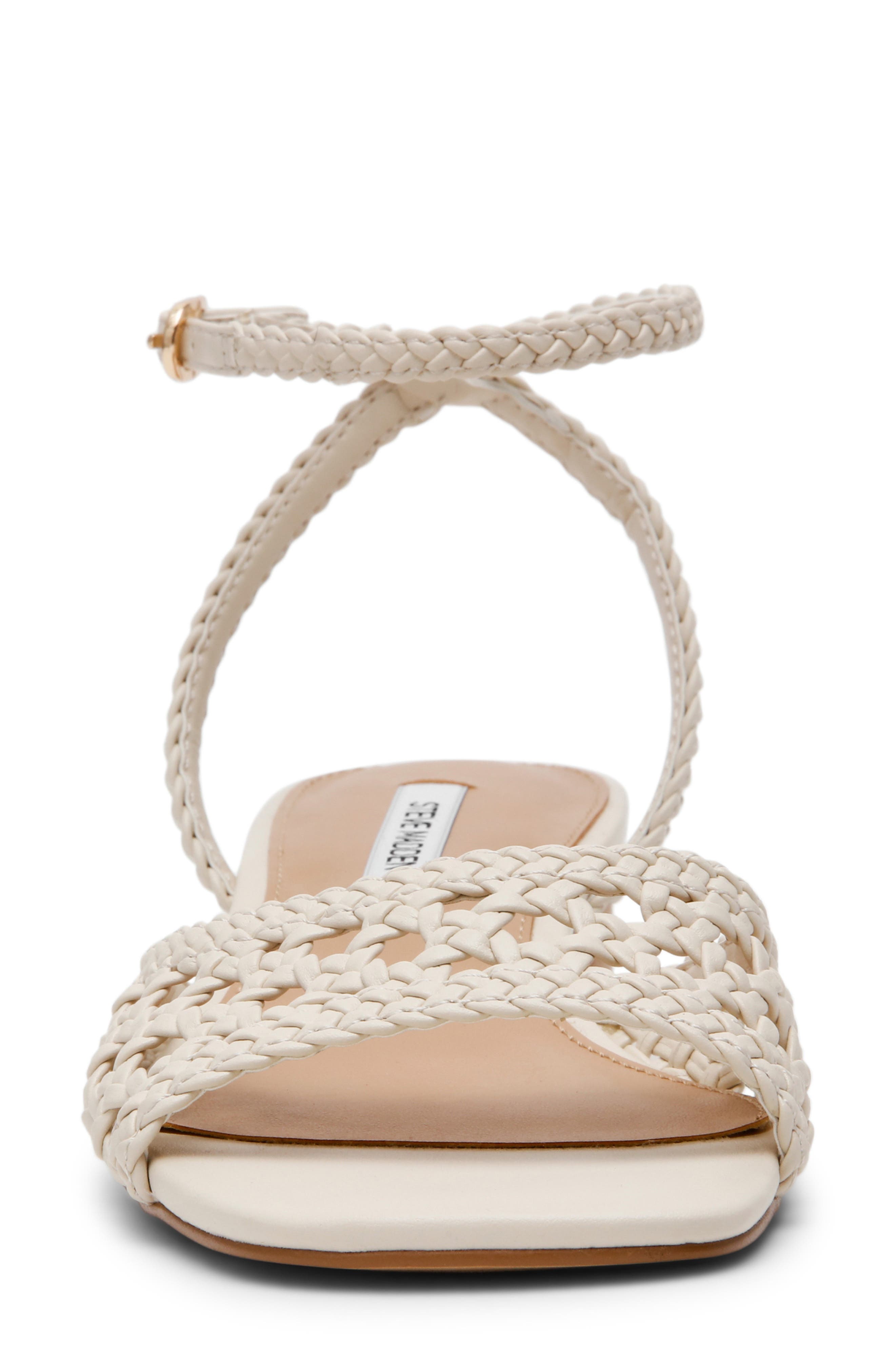 Jessie Ankle Strap Sandal, Alternate, color, BONE