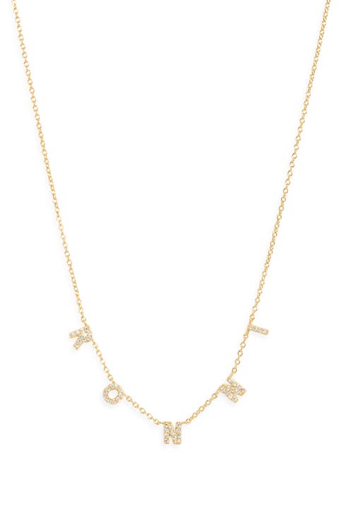 It's All in a Name Pav	 Initial Necklace