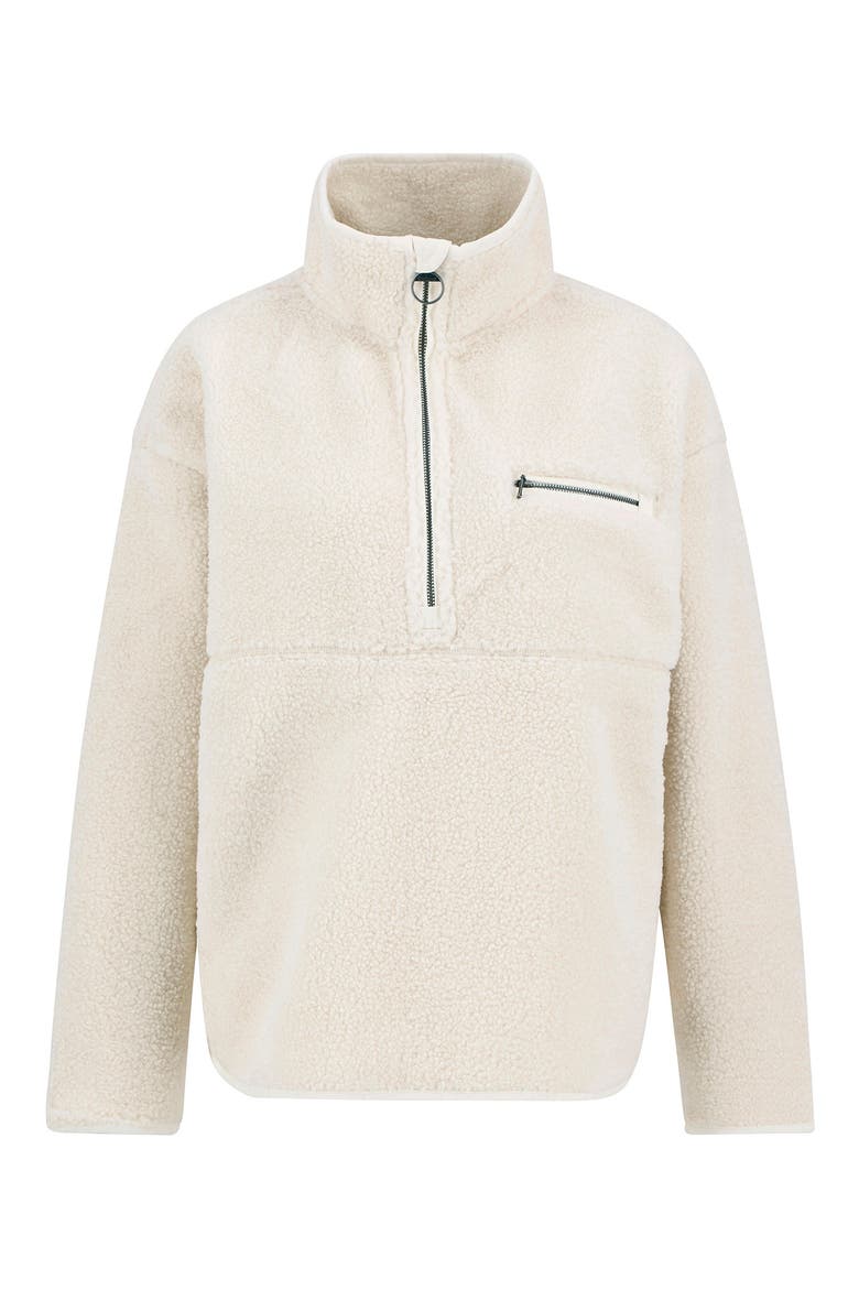 Mersea Half Zip Fleece Overlayer, Alternate, color, NATURAL