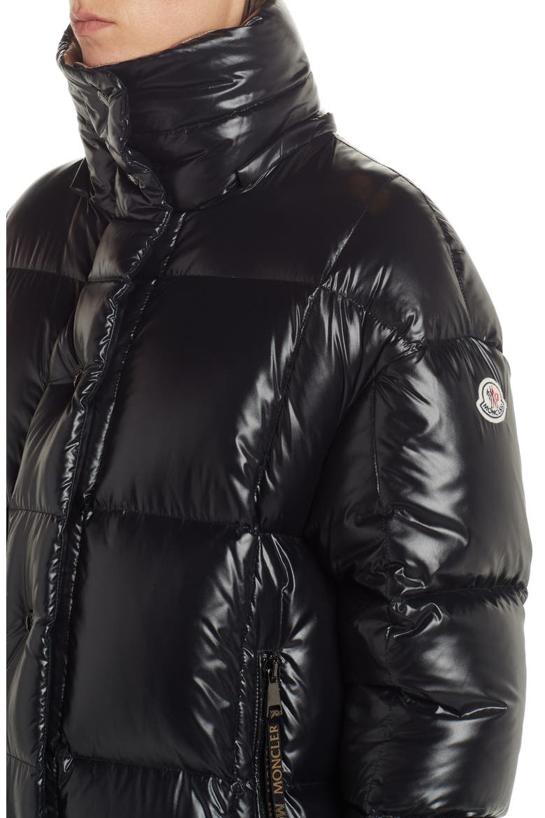 Parnaiba Long Quilted Down Puffer Coat, Alternate, color, BLACK