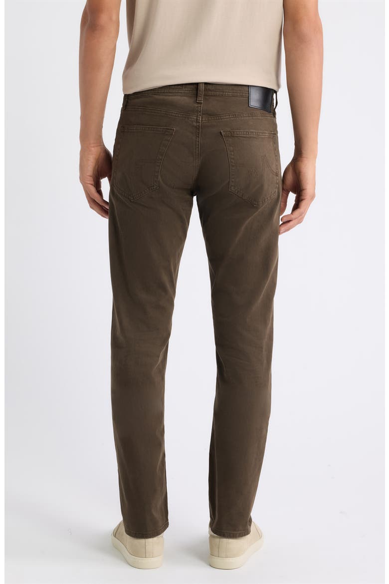 Tellis Sueded Stretch Sateen Slim Leg Pants (Nordstrom Exclusive), Alternate, color, SULFUR BURNT UMBER