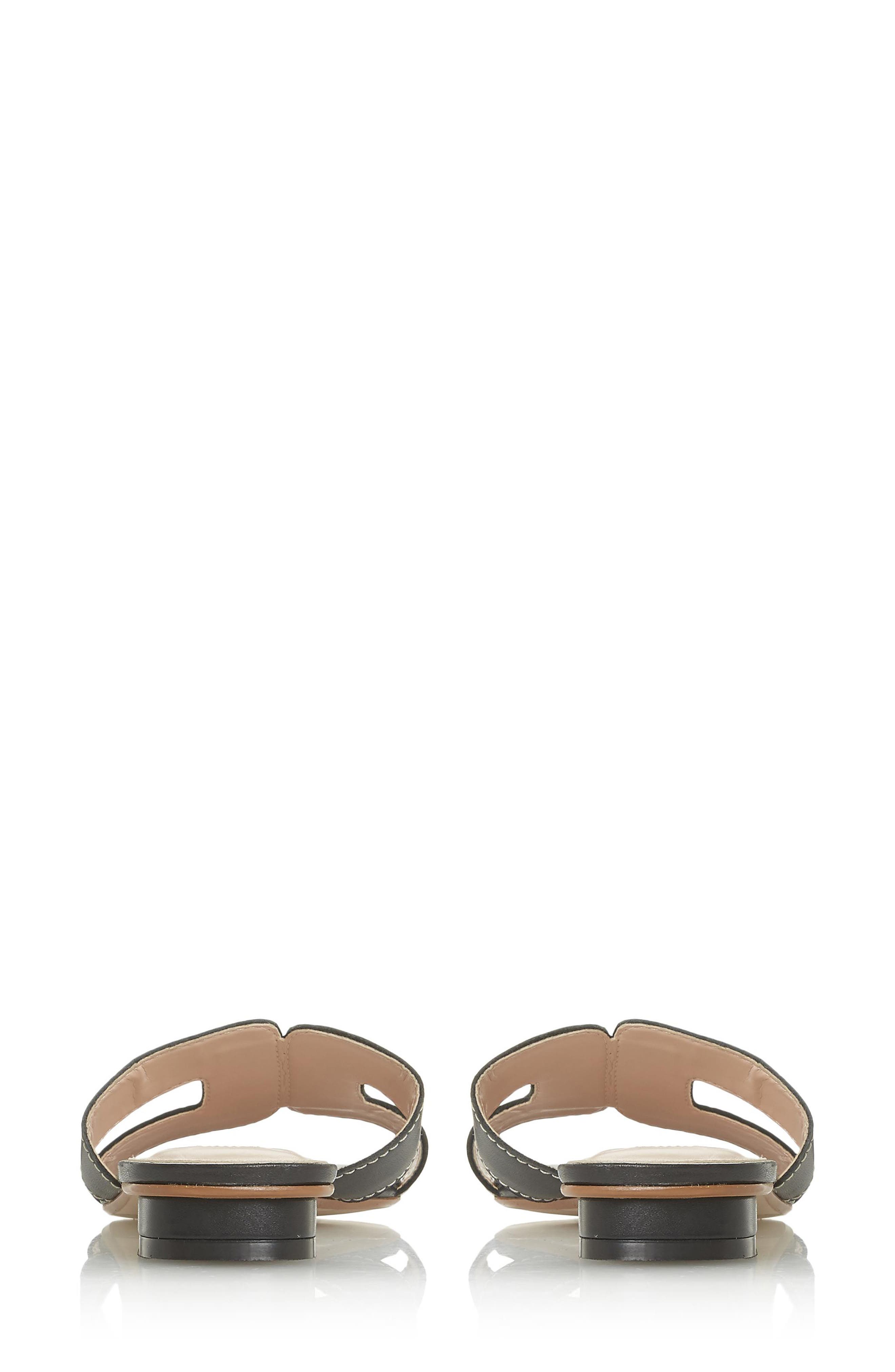 Dune London Loupe Slide Sandal, Alternate, color, Black