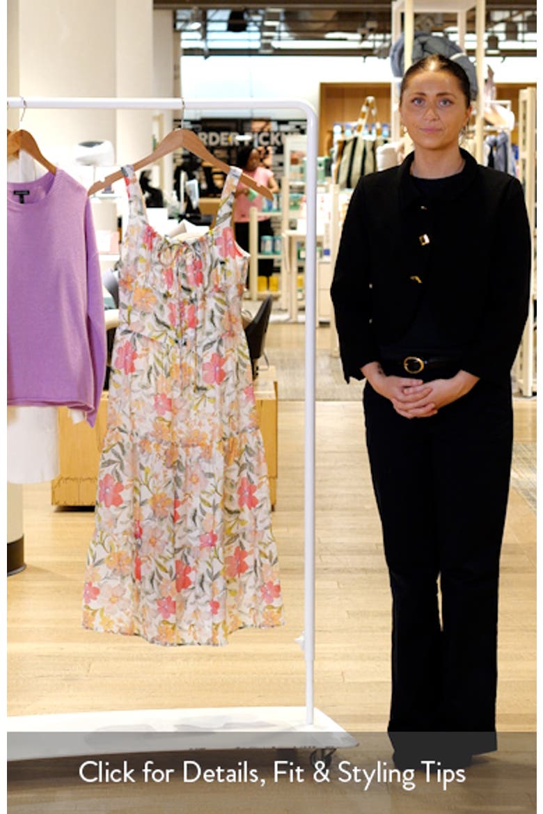 Kai Floral Print Sleeveless Midi Dress video