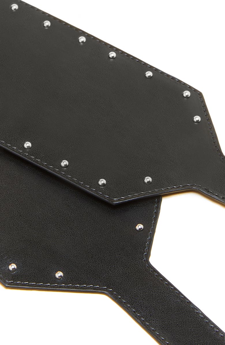 Marina Rinaldi Wide Studded Wrap Belt, Alternate, color, 