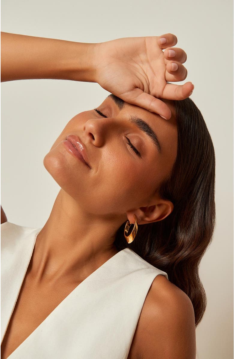 CXC Aroma Hoop Earrings, Alternate, color, Gold