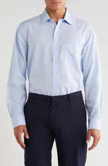Brooks Brothers Regular Fit Grid Check Non-Iron Cotton Button-Down Shirt