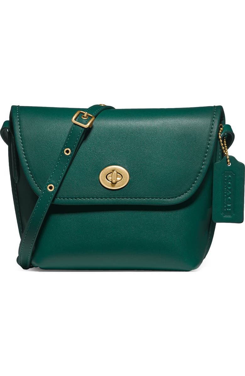 COACH Originals Leather Turnlock Pouch, Main, color,