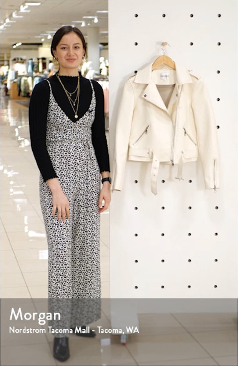 Faux Leather Moto Jacket, sales video thumbnail