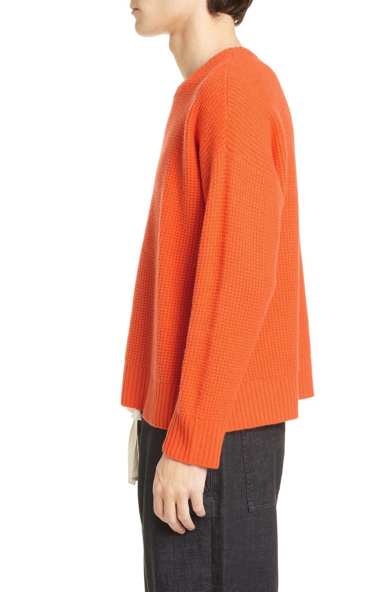 Eileen Fisher Waffle Knit Recycled Cashmere Blend Sweater, Alternate, color,
