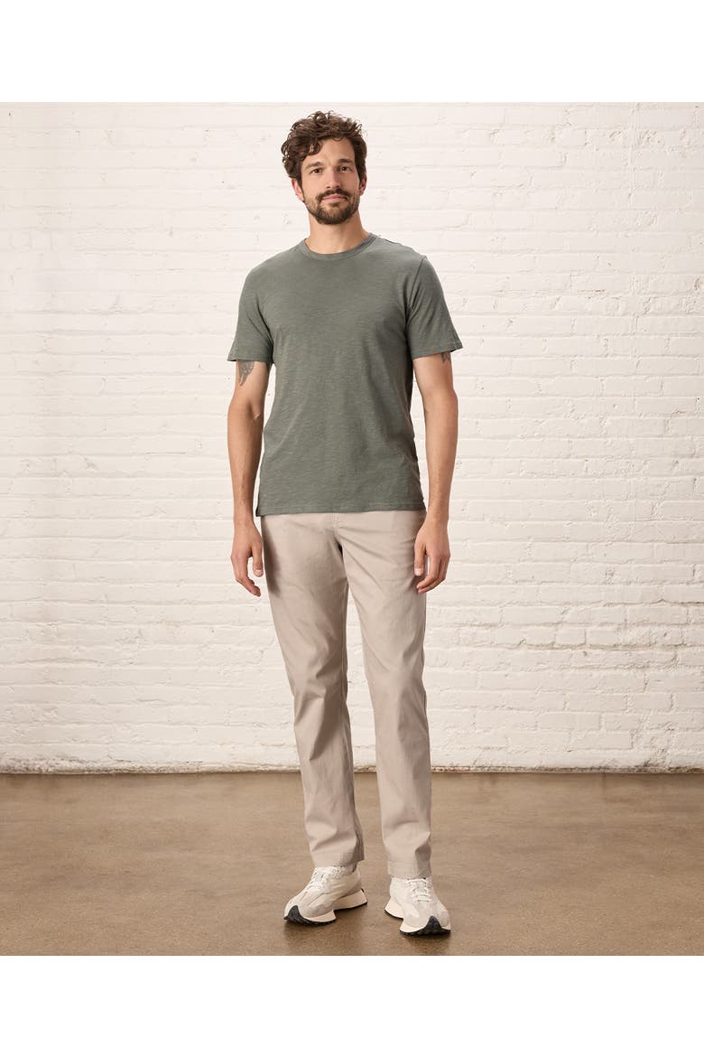 Organic Cotton Featherweight Slub Crew Tee, Alternate, color, Castor Grey