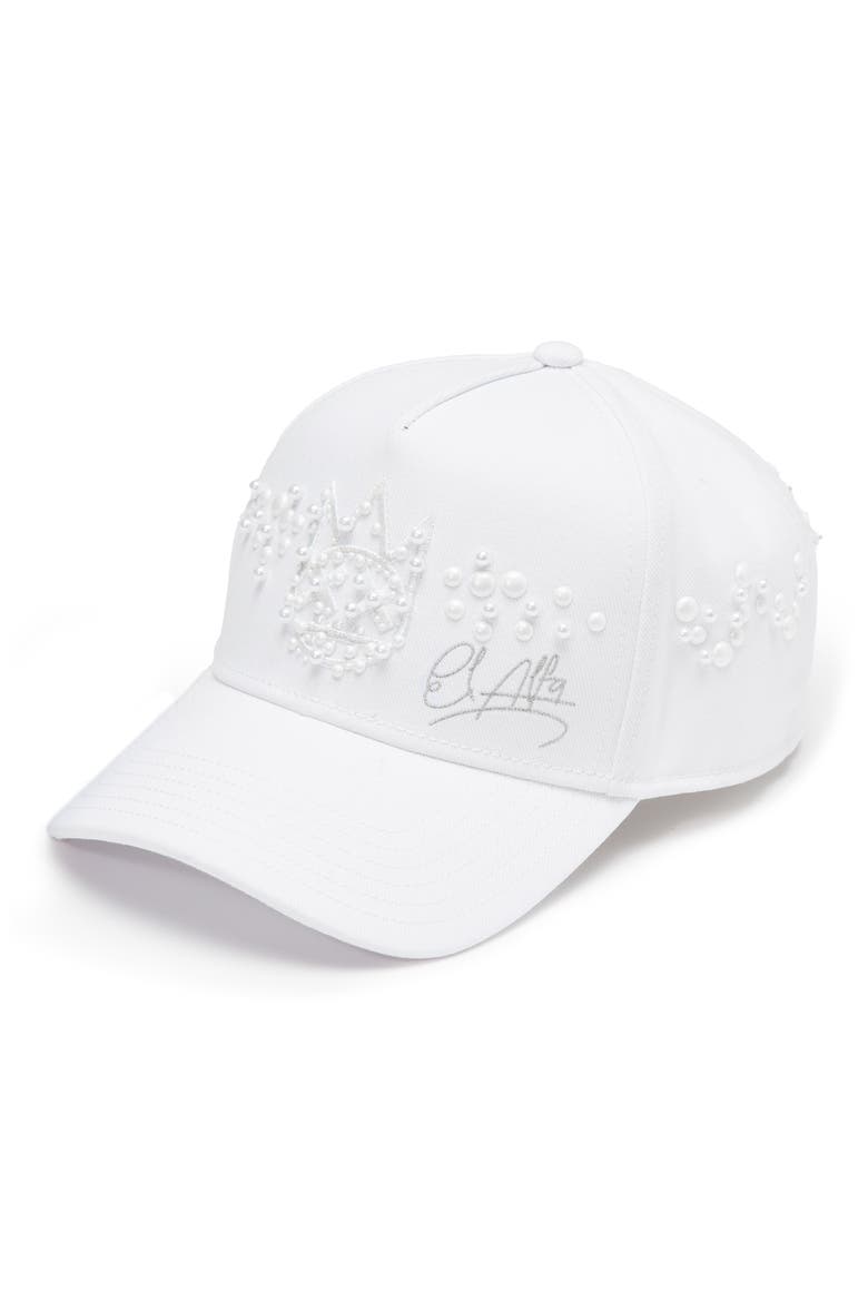 x El Alfa Snapback Five-Panel Cap, Main, color, WHITE