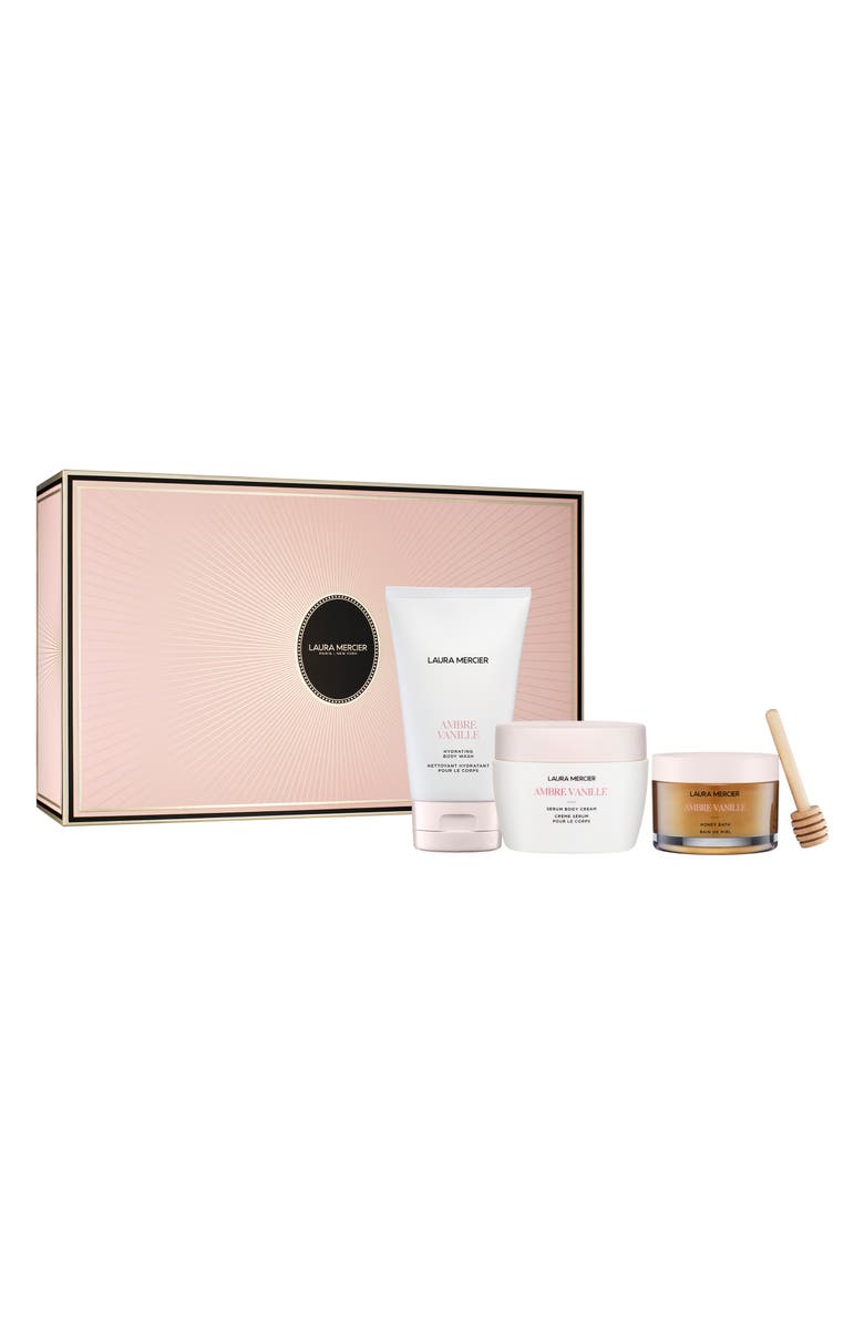 Laura Mercier Delicious & Decadent 3-Piece Ambre Vanille Collection $117 Value, Main, color, 