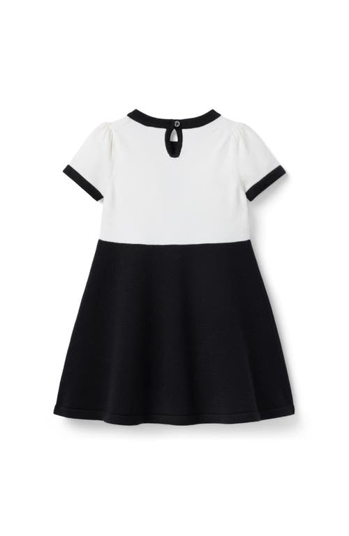 Janie And Jack The Bow Sweater Dress In Black