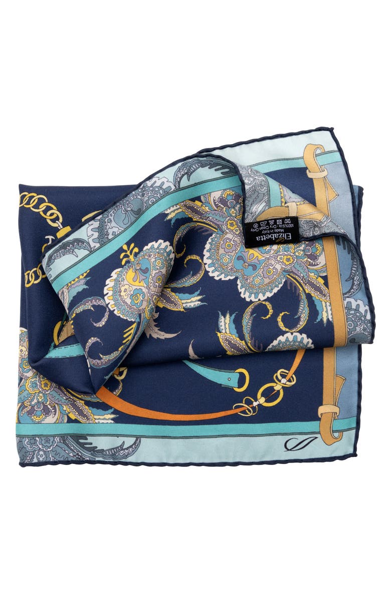 Elizabetta Camilla - Silk Bandana, Alternate, color, Blue