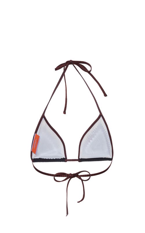La Doublej Bikini Top Doric Placée Black In Doric Placée Black