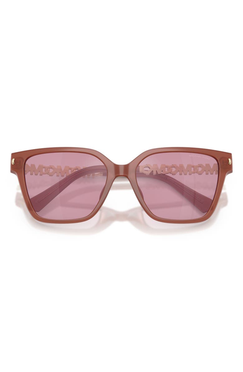 Michael Kors Piedmont 56mm Square Sunglasses, Alternate, color, Primrose / Rose Flash