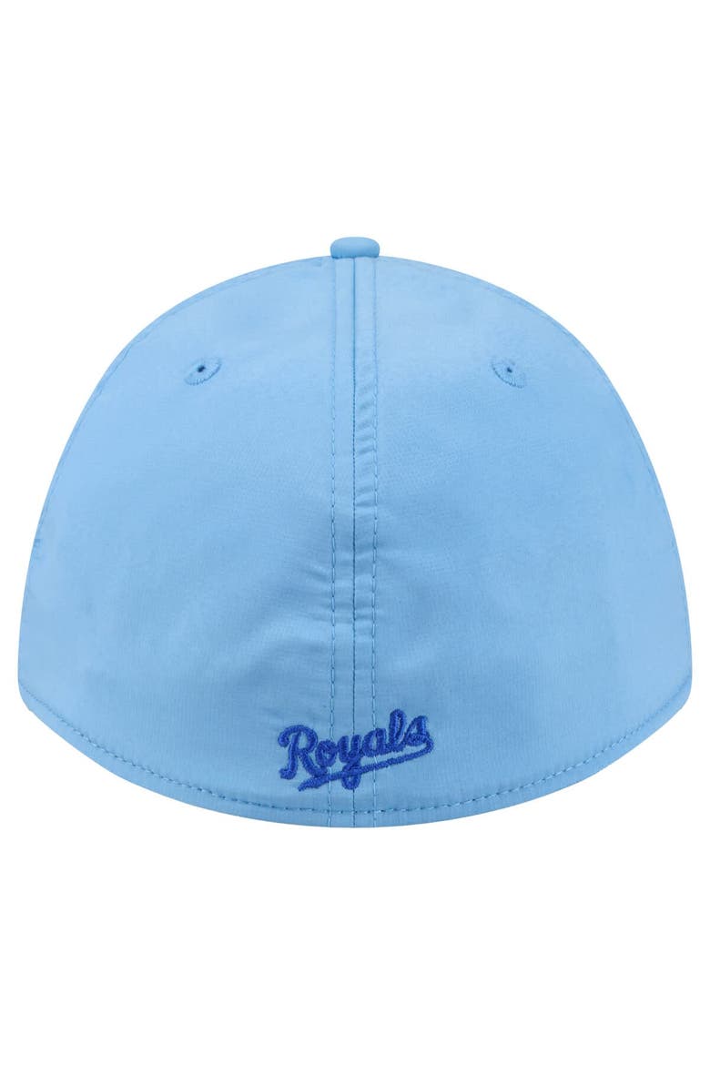 Men's New Era Light Blue Kansas City Royals Patch 39THIRTY A-Frame M-Crown Perforated Flex Hat, Alternate, color, Light Blue