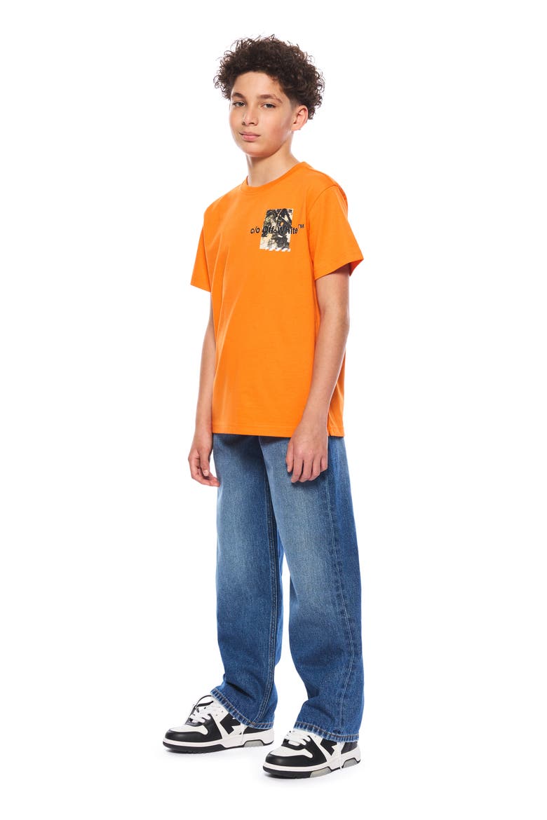 Kids' Camo Graphic T-Shirt, Alternate, color, ORANGE TIGER