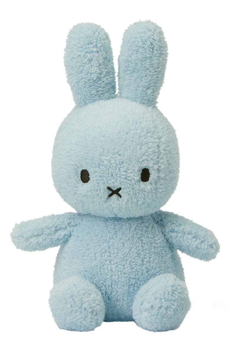 Bon Ton Toys x Miffy Sitting Terry Cloth Stuffed Animal, Main, color, Blue
