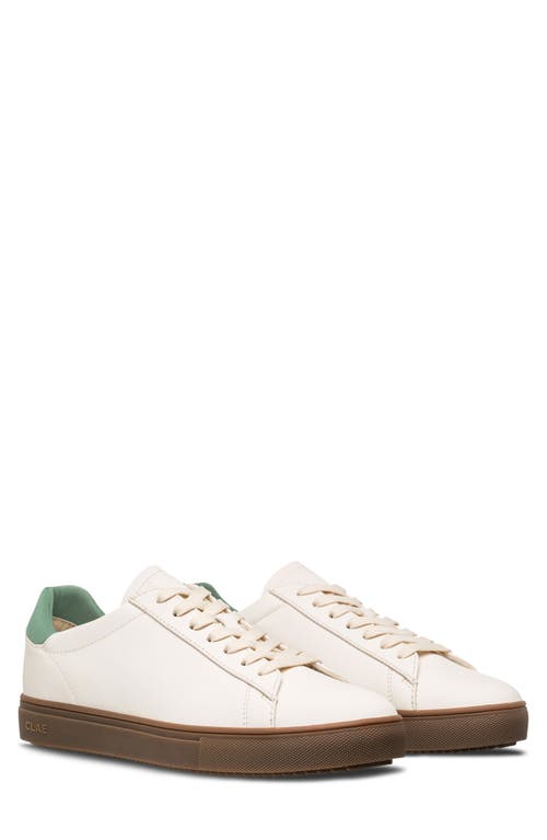 Clae Bradley Low Top Sneaker In Offwhite Basil Dark Gum