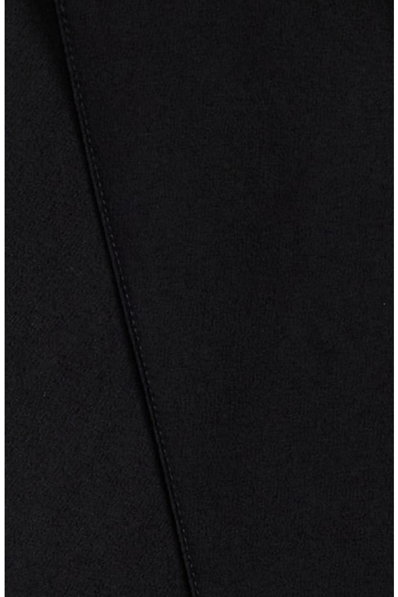 Satin Tuxedo Scarf, Alternate, color, BLACK