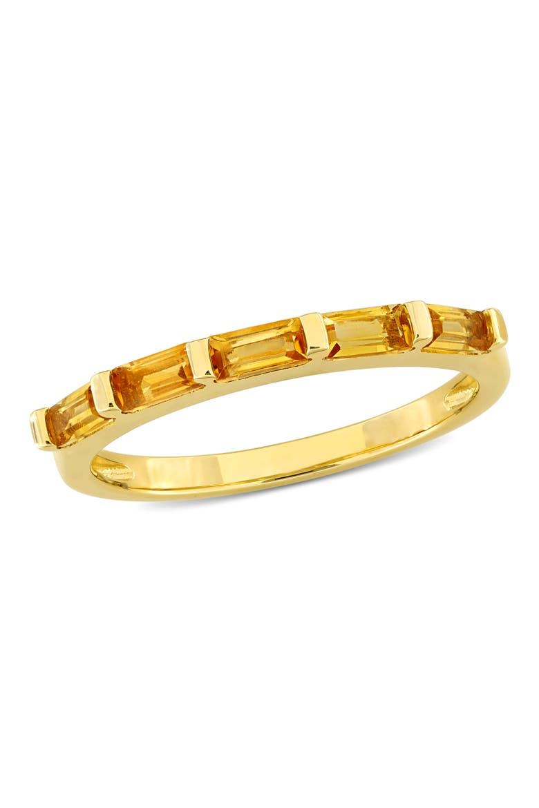 Gemstone Birthstone Anniversary Band 10k, Main, color, Citrine/Yellow Gold
