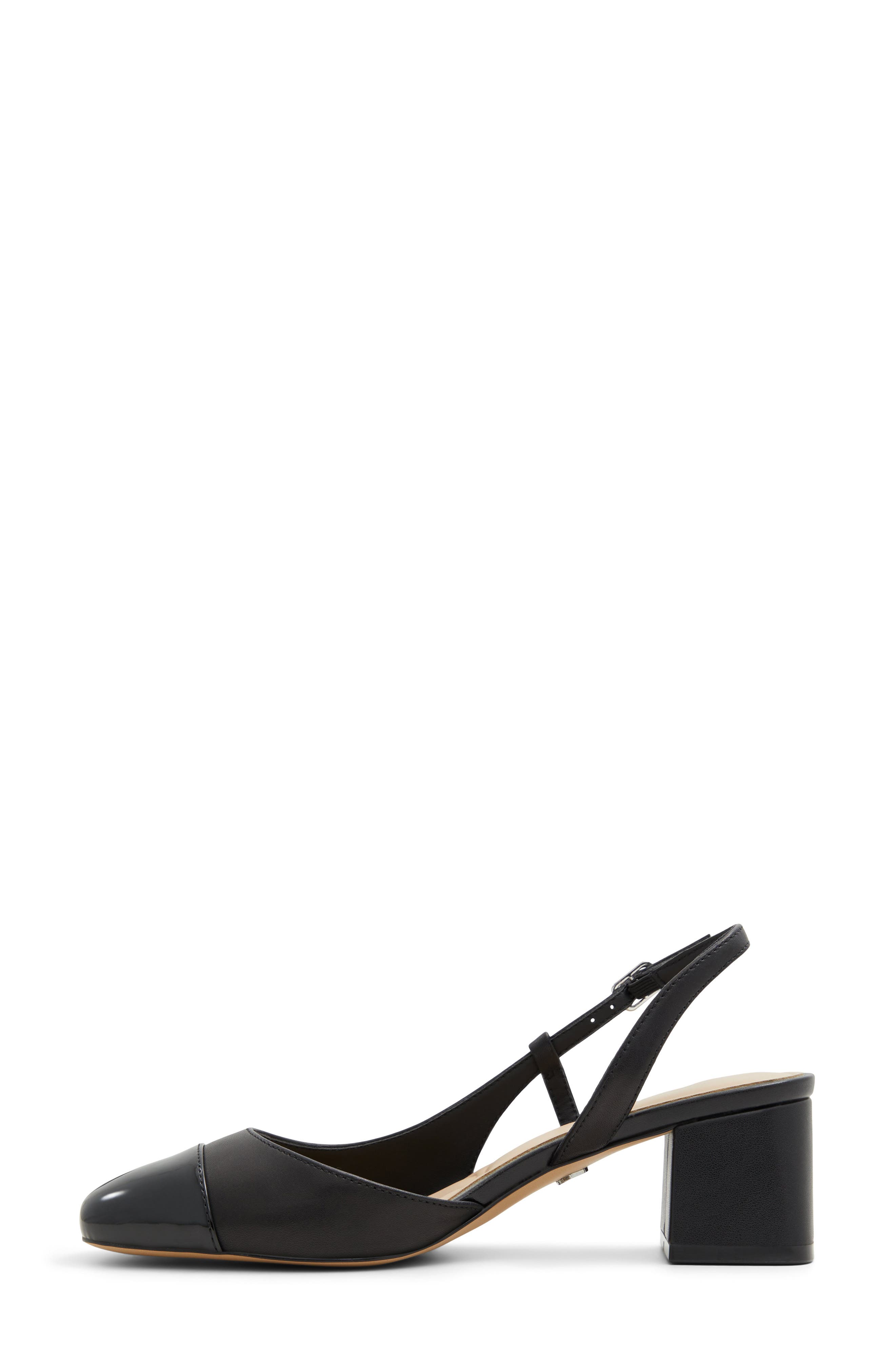 ALDO Bialle Slingback Half D'Orsay Cap Toe Pump, Alternate, color, 