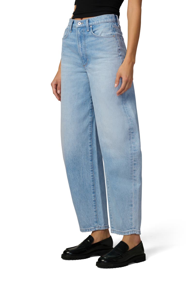 The Billie Barrel Leg Jeans, Alternate, color, GOSSAMER