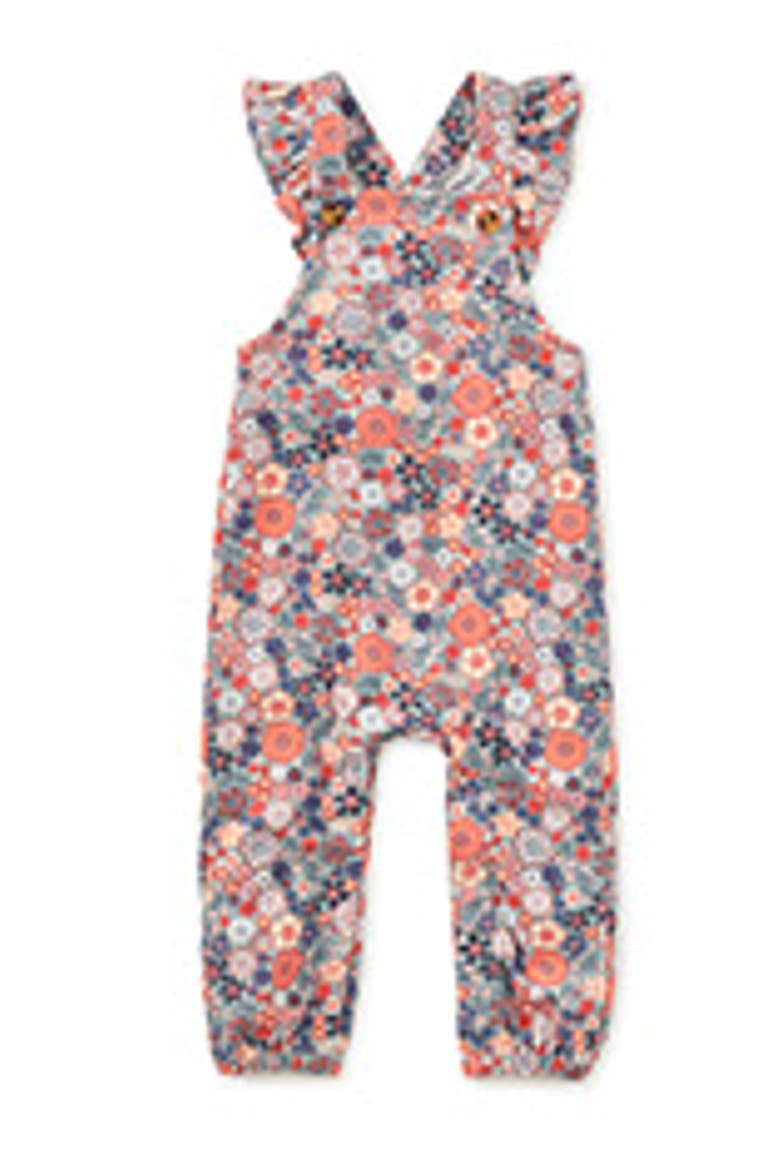 Corduroy Ruffle Baby Overalls, Main, color, Japanese Mini Floral