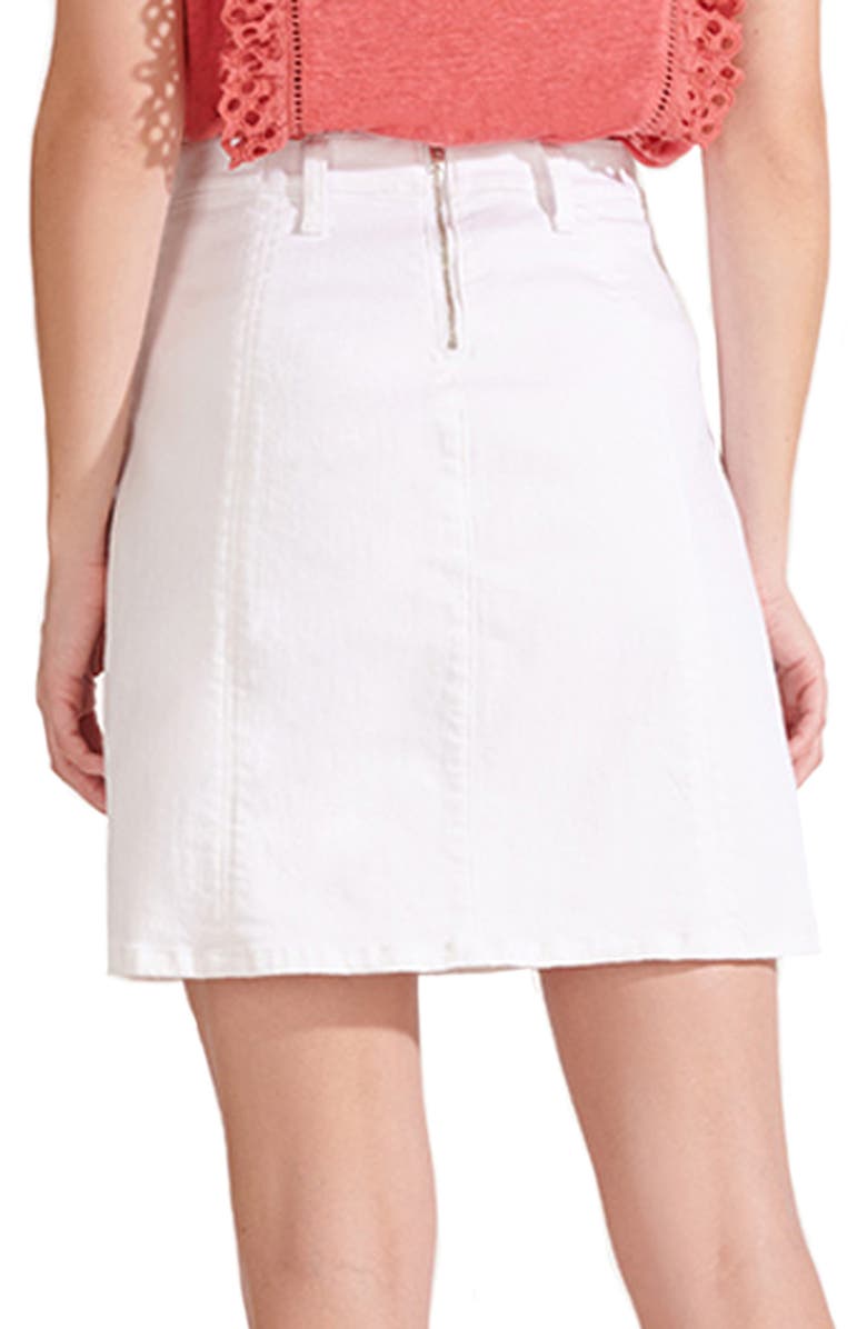 Veronica Beard Deena Patch Pocket Denim Miniskirt, Alternate, color,