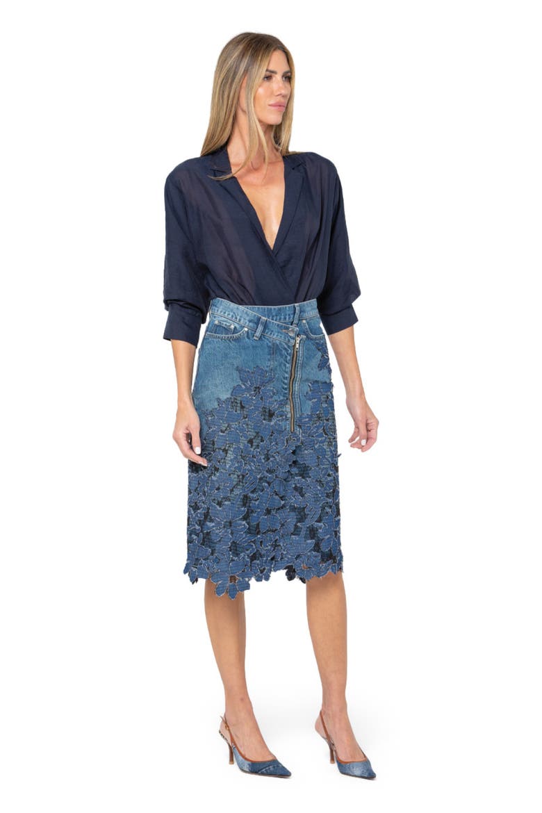 Noemie Skirt, Alternate, color, STONE BLUE
