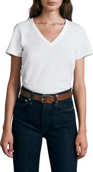rag & bone The Vee Slub Cotton T-Shirt