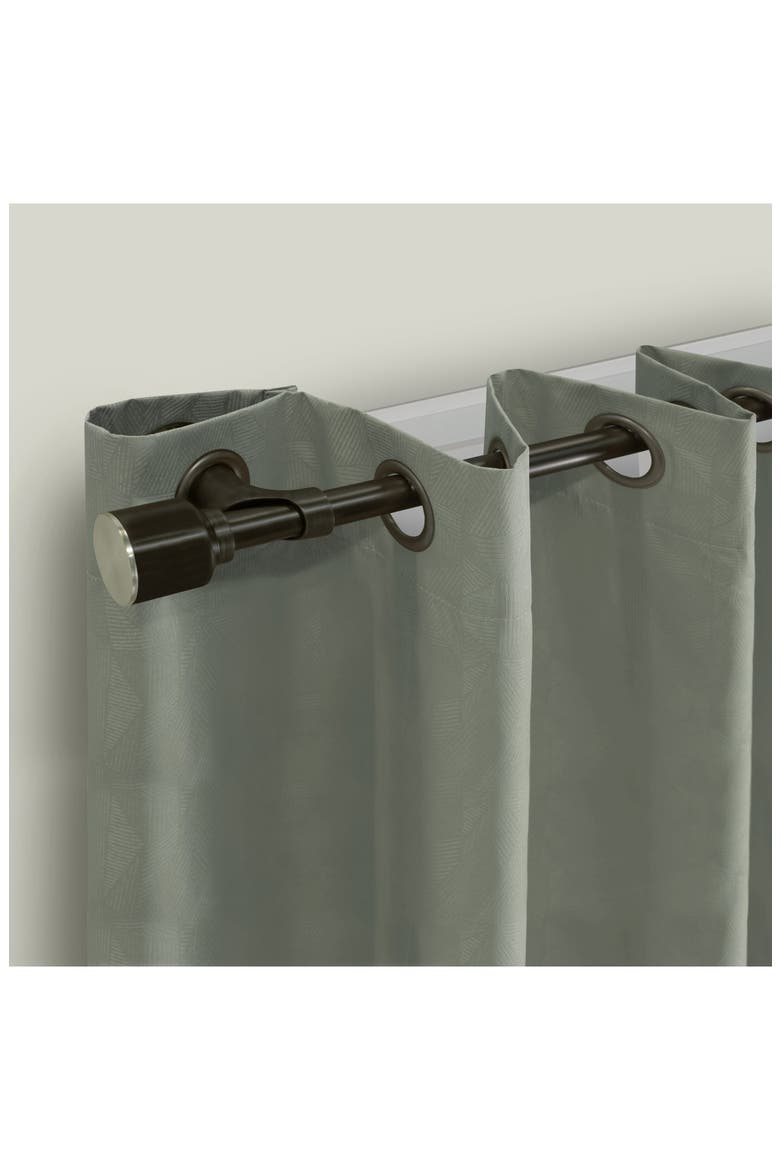 Blackout Curtain Rod Set, Alternate, color, ESPRESSO