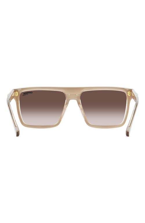 Carrera Eyewear Victory 58mm Rectangular Flat Top Sunglasses