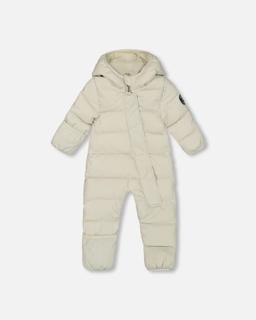 Deux Par Deux Kids'  Gender Inclusive One-piece Cloud Compressible Snowsuit Designed For Car Seat In Neutral