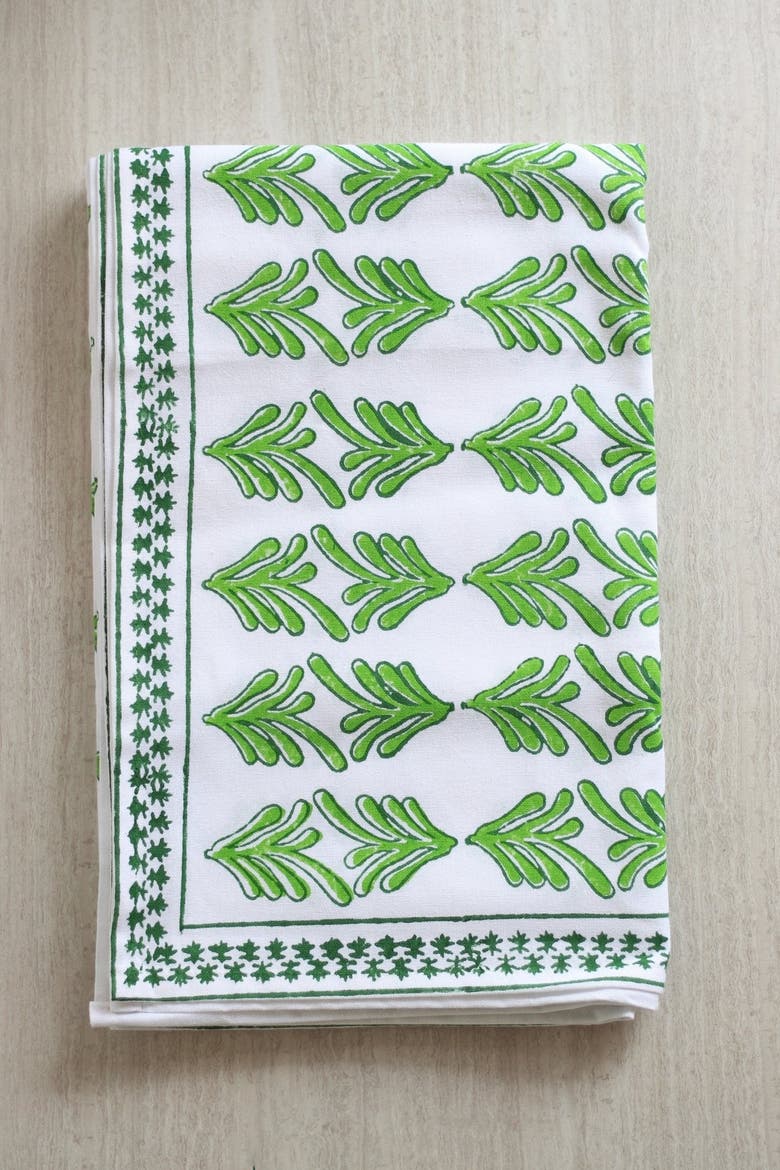 Palmetto Table Runner, Alternate, color, Green - 18x90"