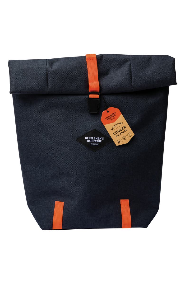 Gentlemen's Hardware 20L Adventure Cooler Backpack, Main, color, Navy