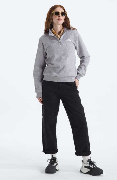 The North Face Evolution Quarter Zip Pullover In Gray